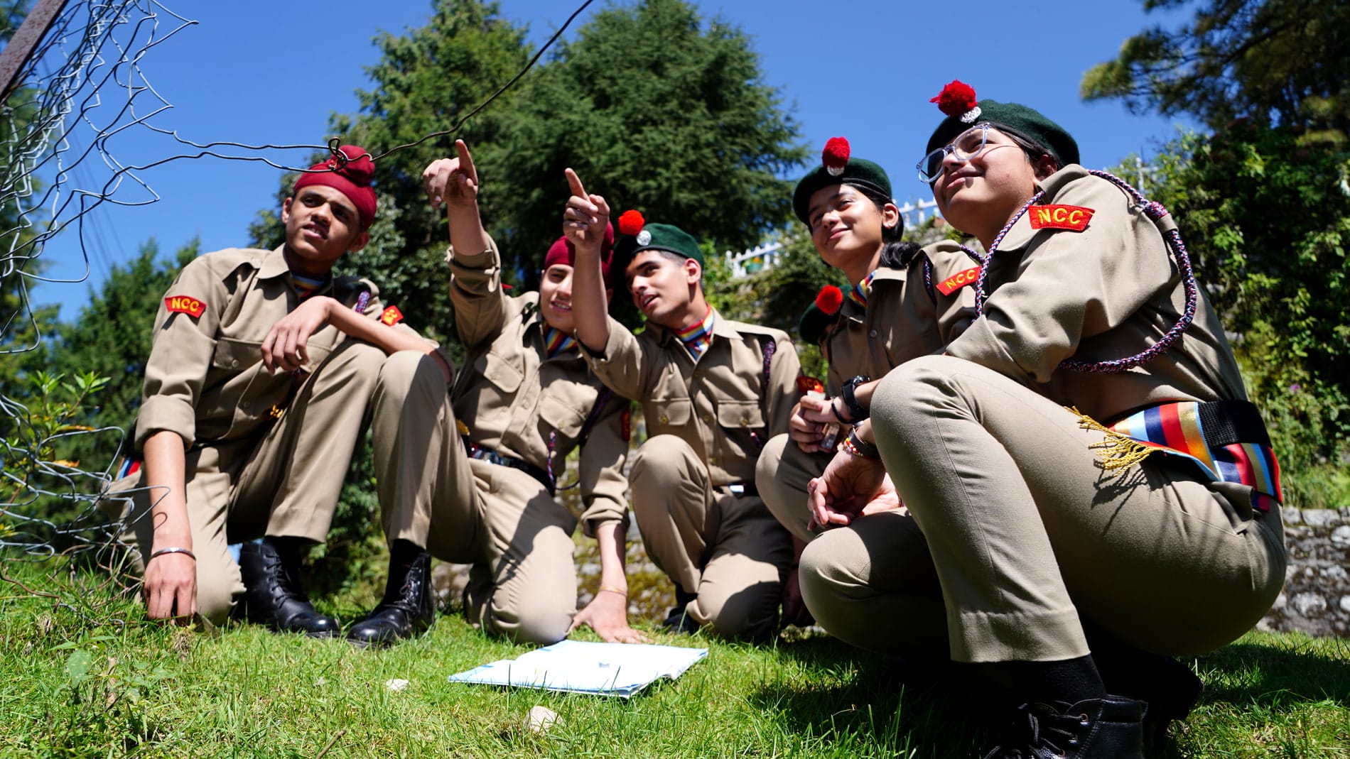 A group of cadets together